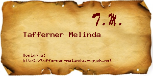 Tafferner Melinda névjegykártya
